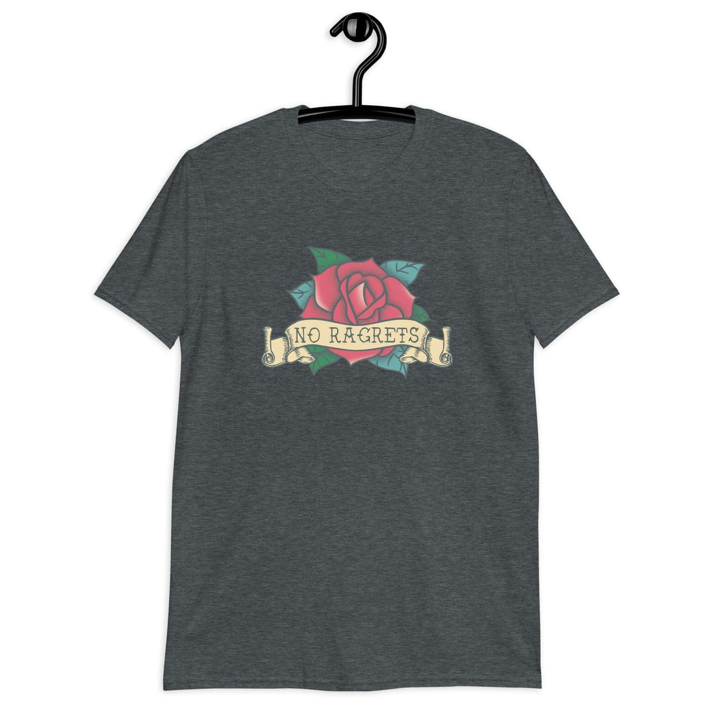 Funny bad tattoo no ragrets regrets misspelled tattoo artist joke T-Shirt