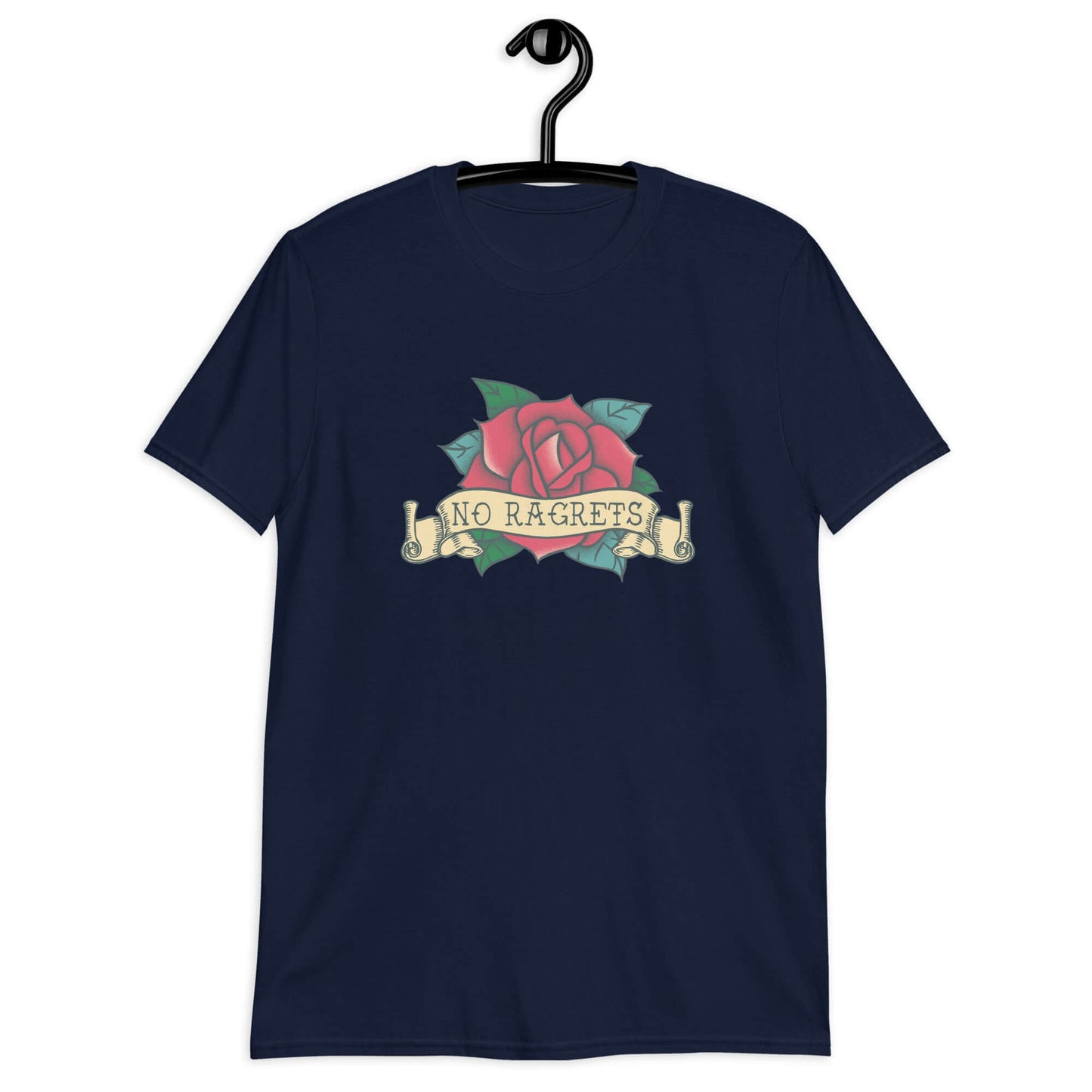 Funny bad tattoo no ragrets regrets misspelled tattoo artist joke T-Shirt
