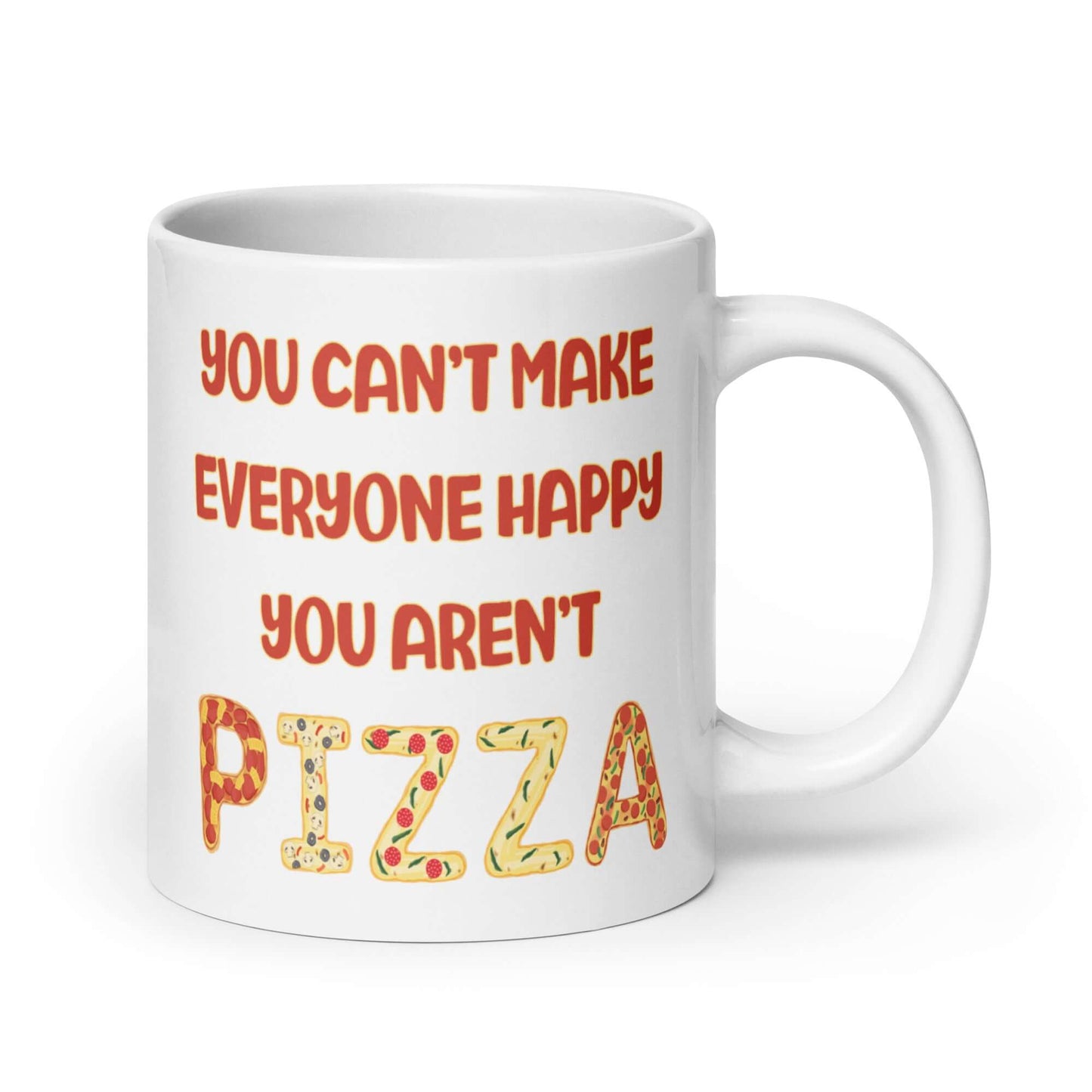 Pizza joke ceramic mug