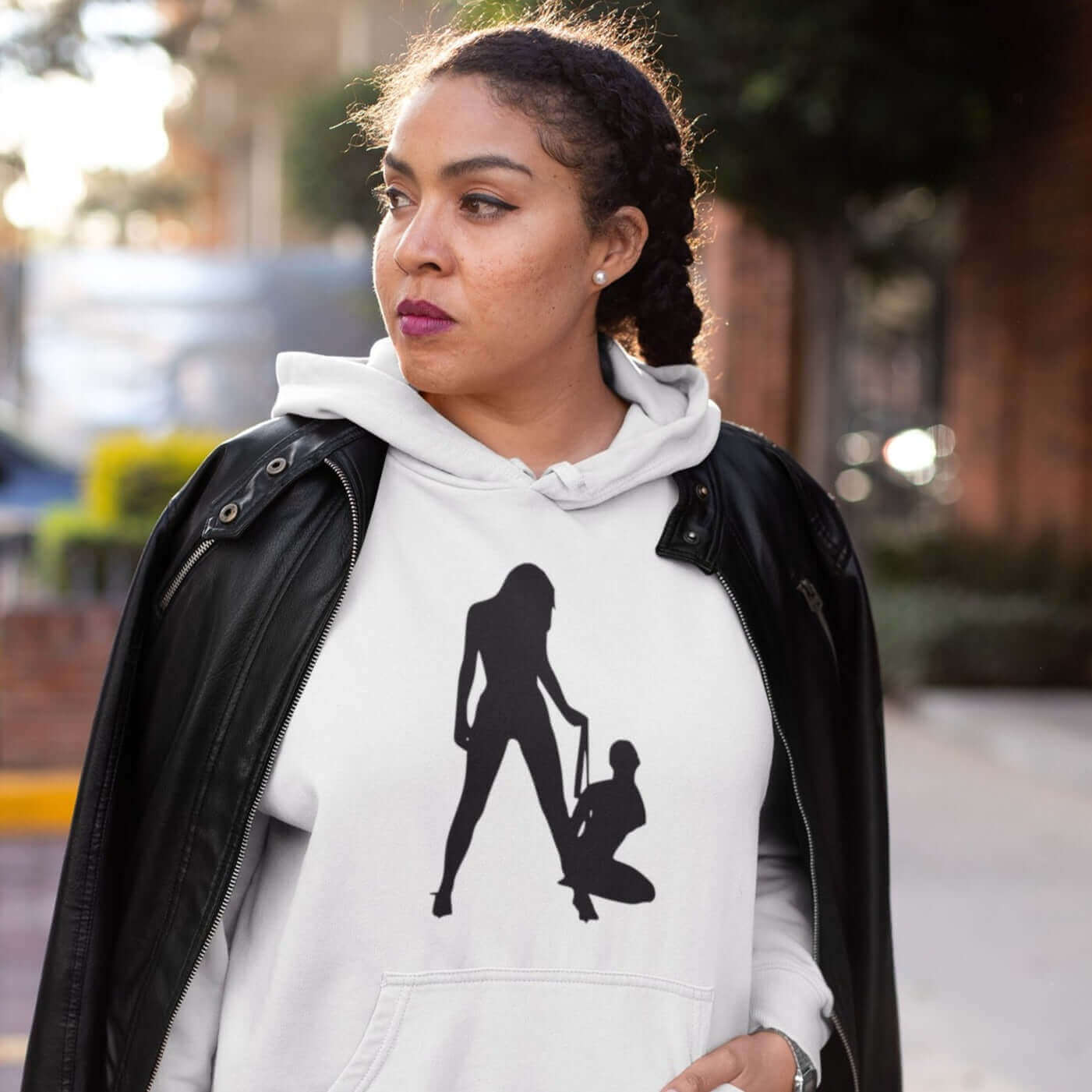bdsm slave girl lgbtq lesbian domination submissive hoodie