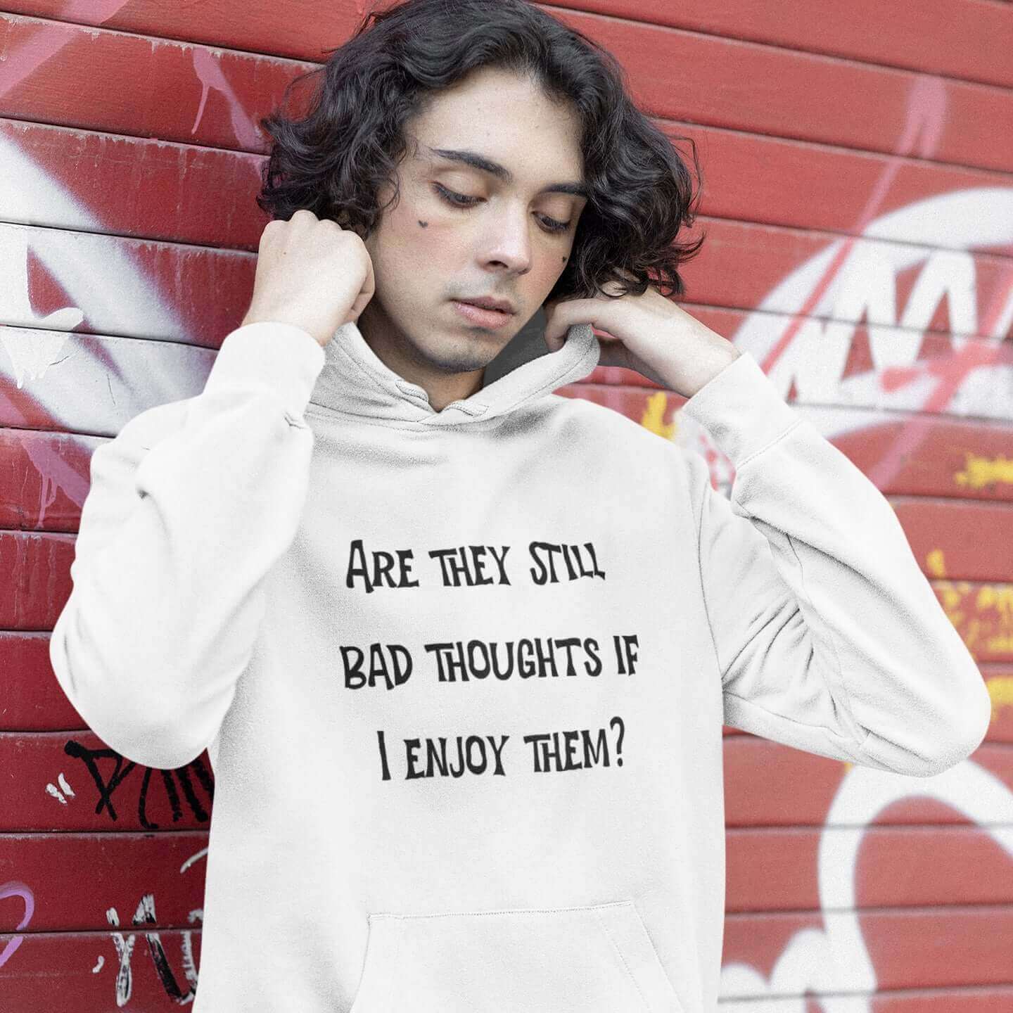 Funny bad thoughts unisex hooded sweatshirt hoodie