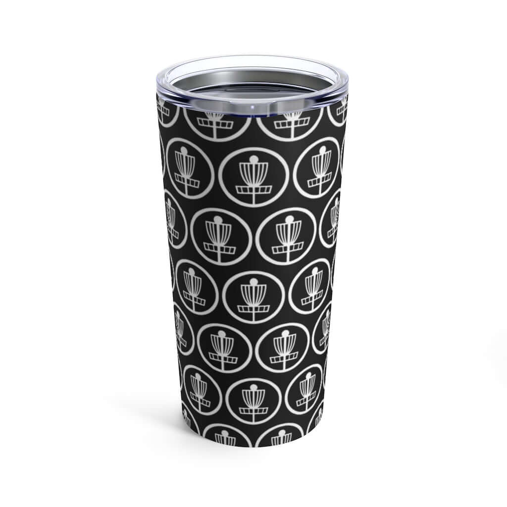 Disc golf basket stainless steel double wall tumbler travel mug 20 oz
