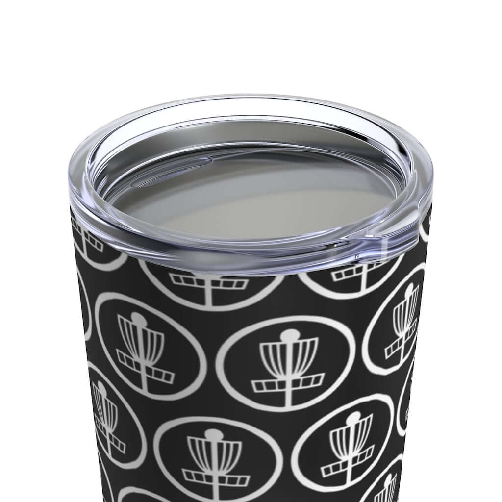 Disc golf basket stainless steel double wall tumbler travel mug 20 oz
