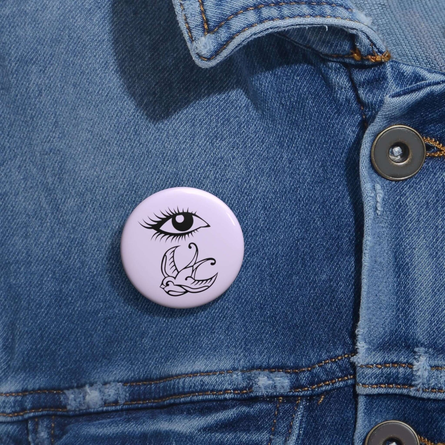 I swallow pun pinback button