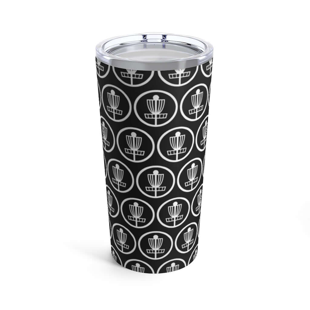 Disc golf basket stainless steel double wall tumbler travel mug 20 oz