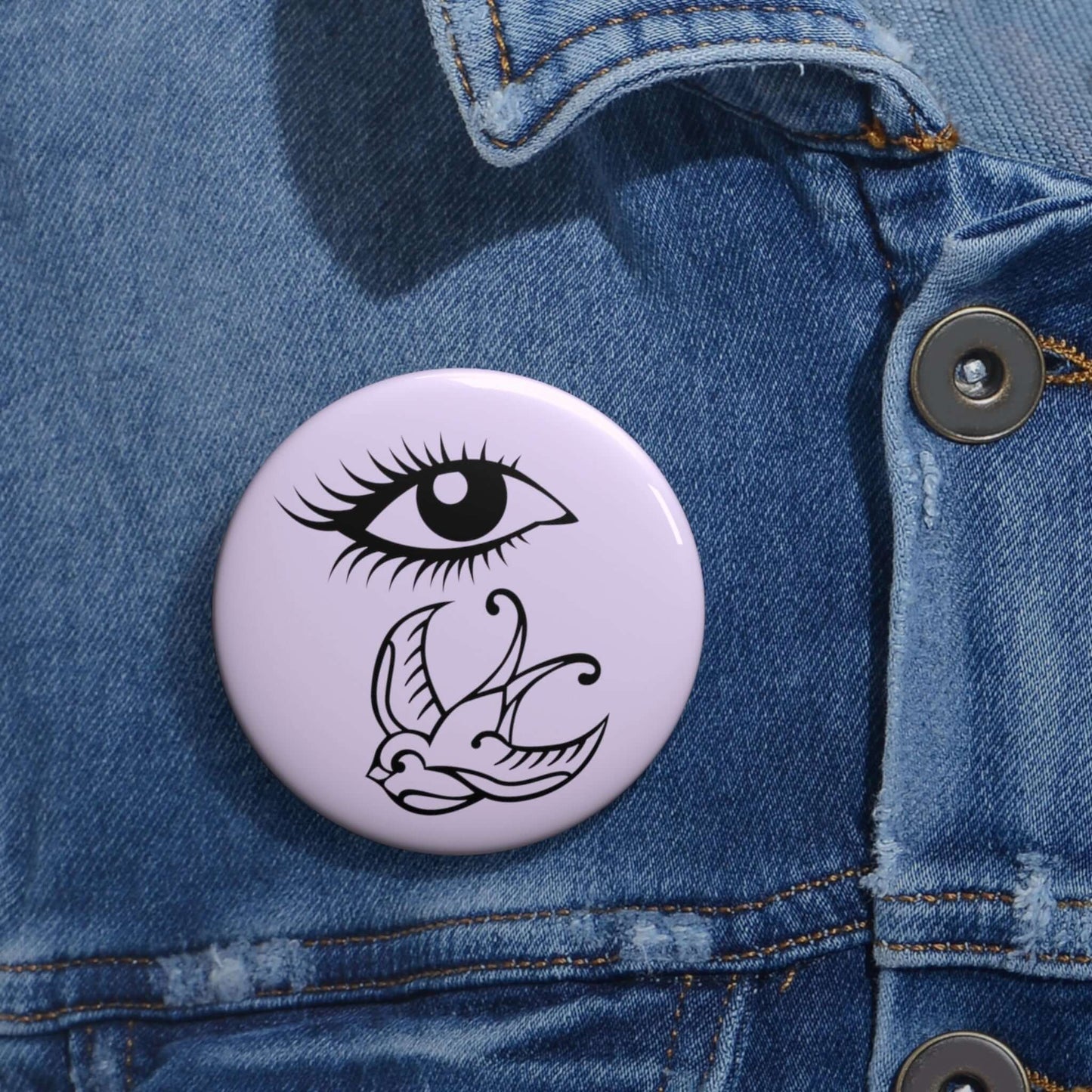 I swallow pun pinback button
