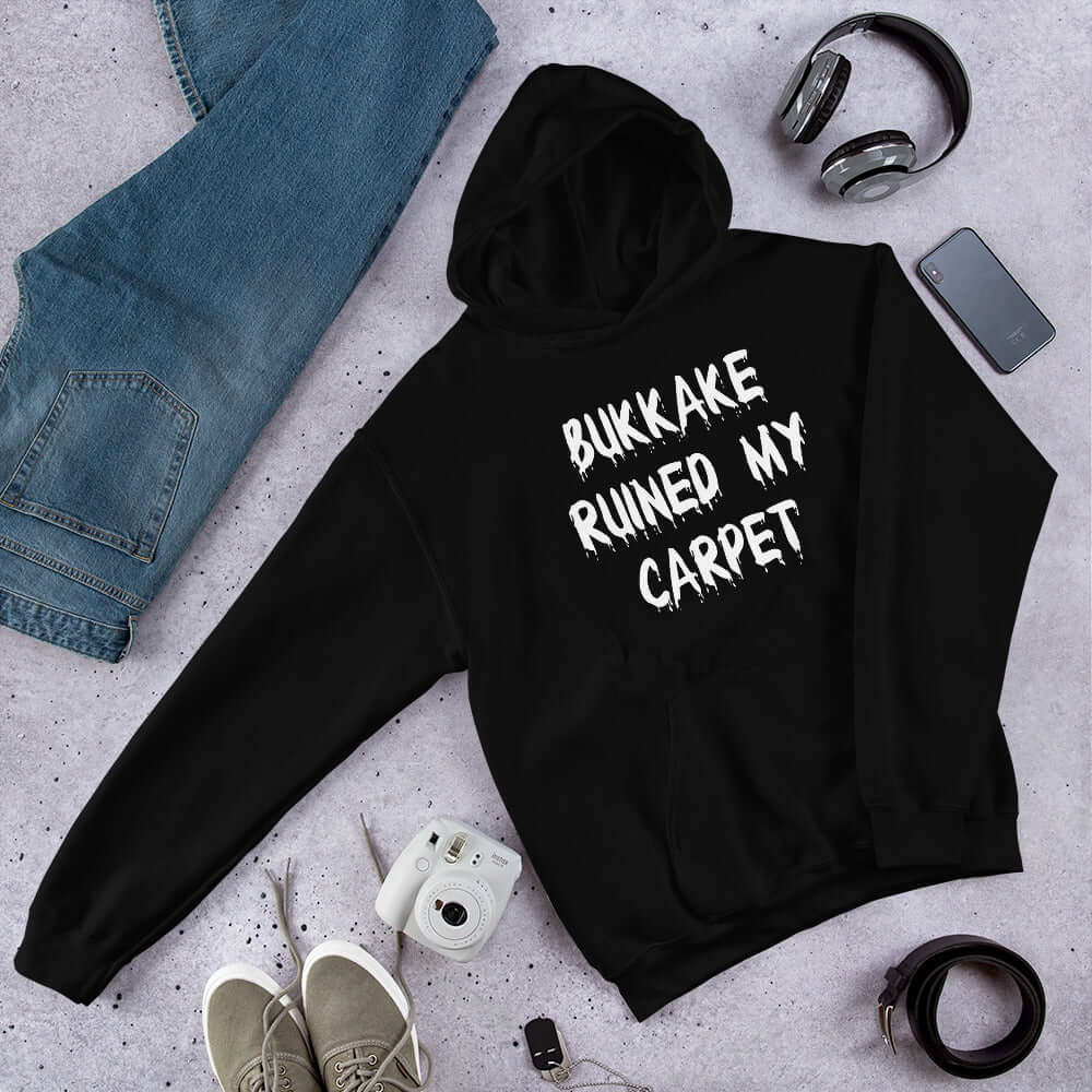 Bukkake sex joke hoodie