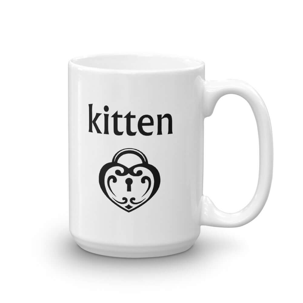 BDSM kitten lock submissive mug