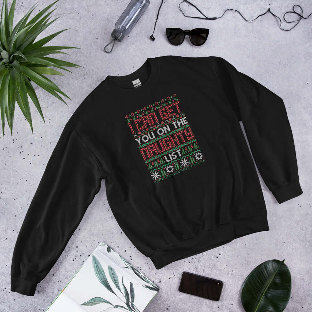 Naughty list Christmas sweater crewneck sweatshirt