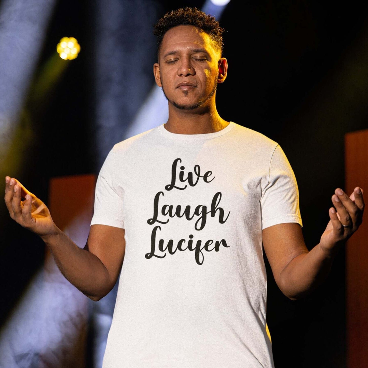 Live Laugh Lucifer parody T-Shirt