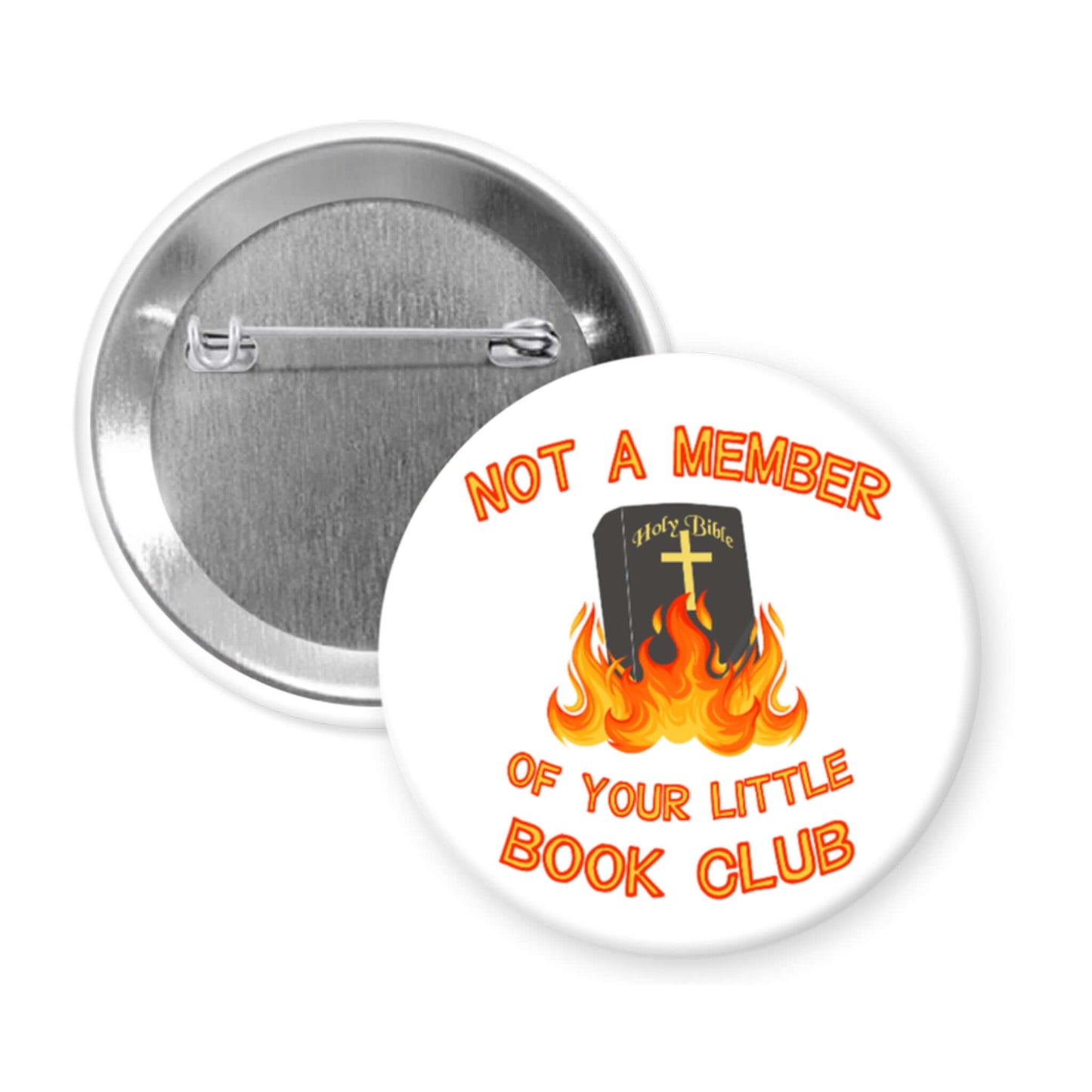 Book Club pinback button badge or magnet