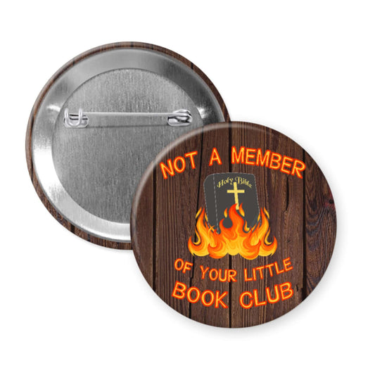 Book Club pinback button badge or magnet