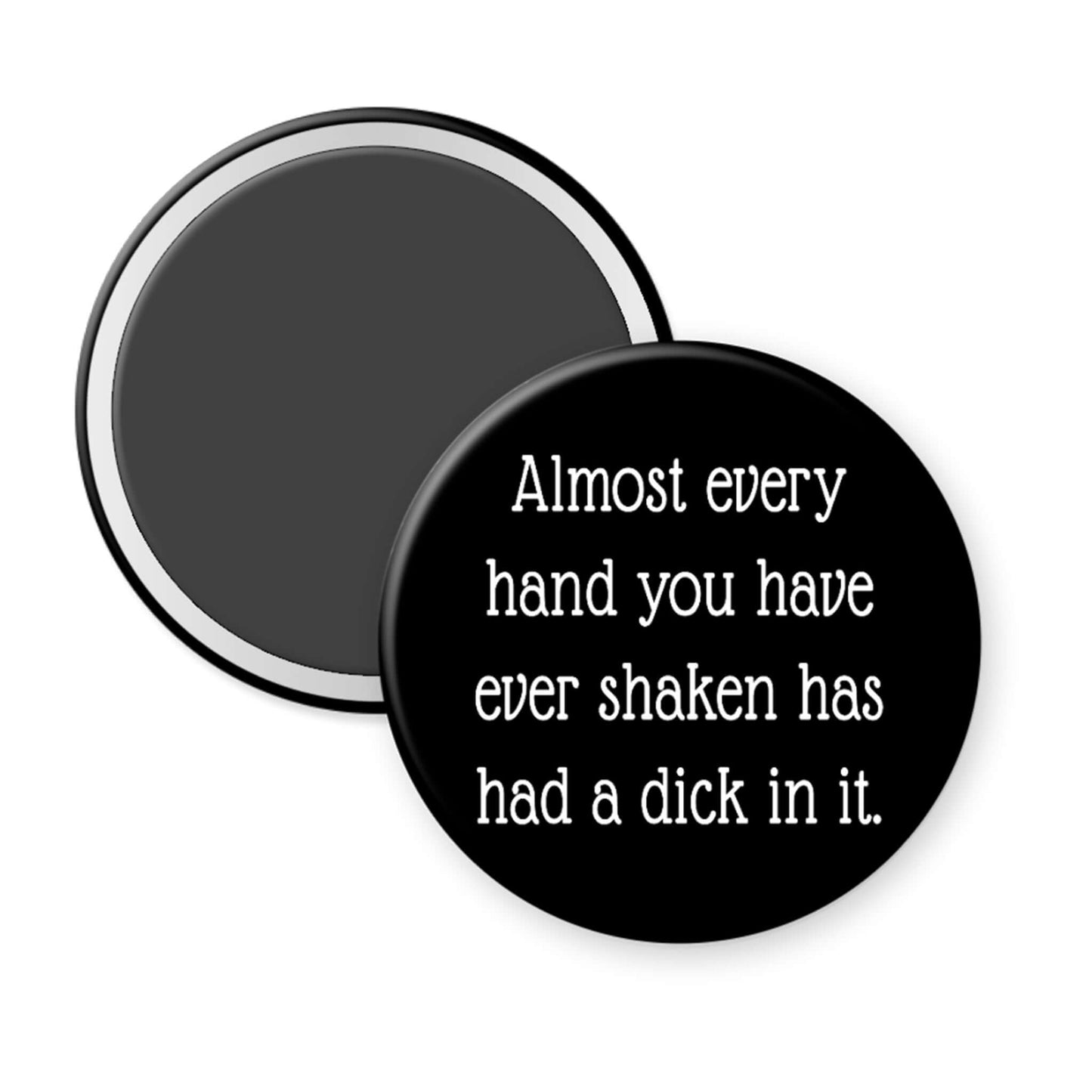 Black button with white text on a white background