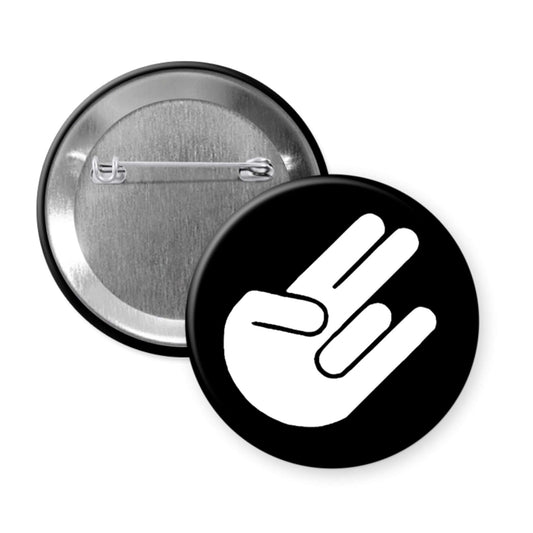 The shocker symbol pinback button.