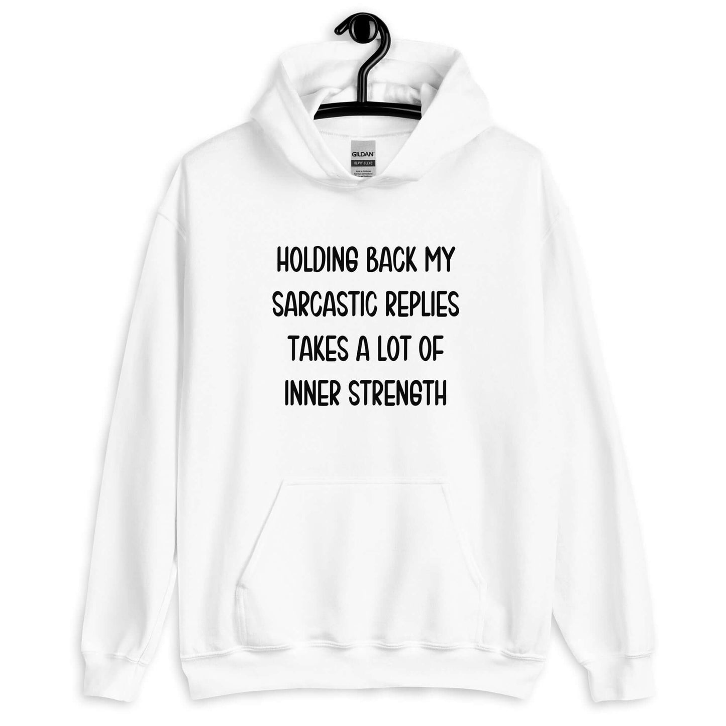 Holding back sarcastic replies hoodie sweatshirt