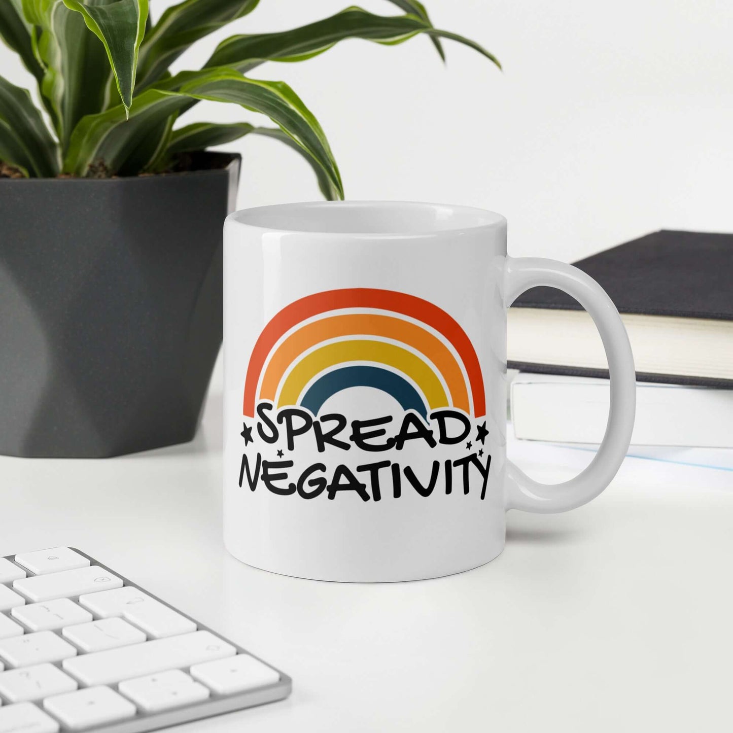 Spread negativity ceramic mug