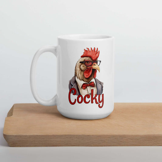Arrogant rooster mug