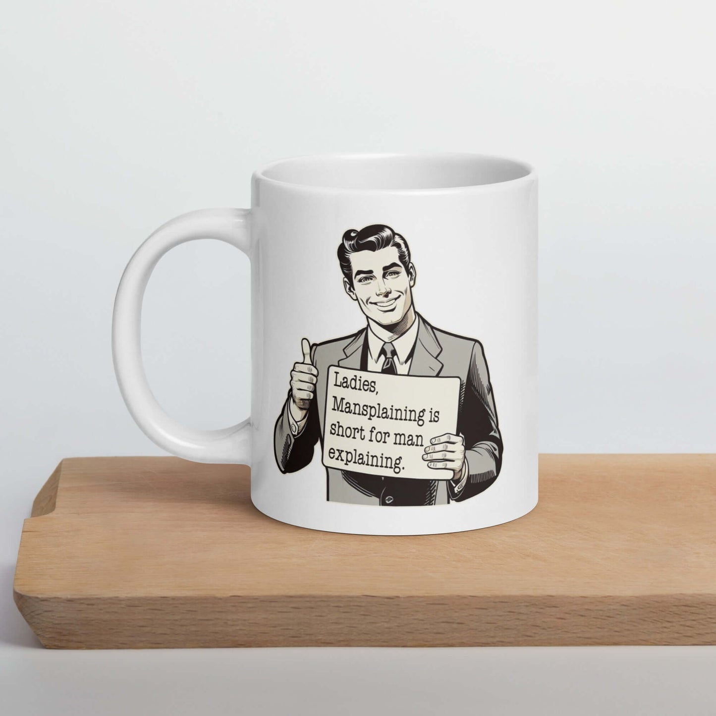 Mansplaining ceramic mug