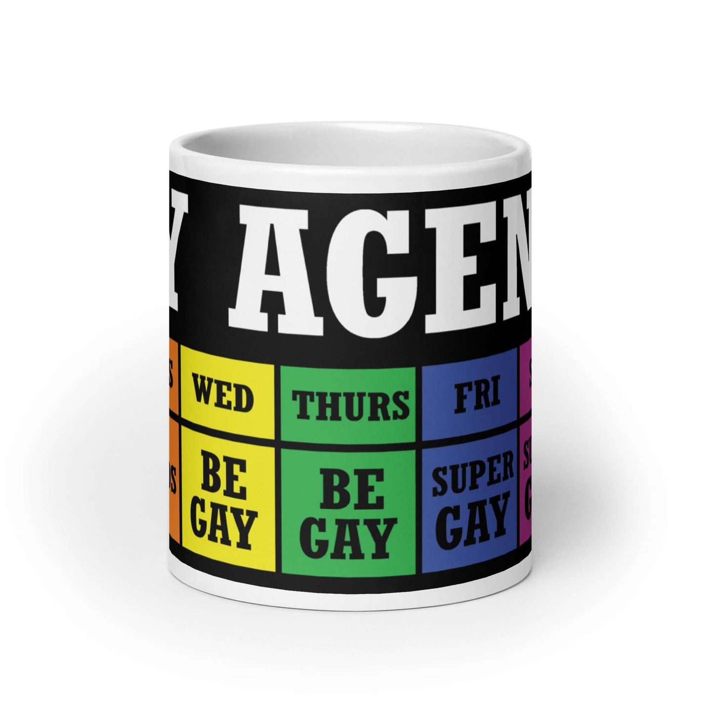 Gay agenda mug