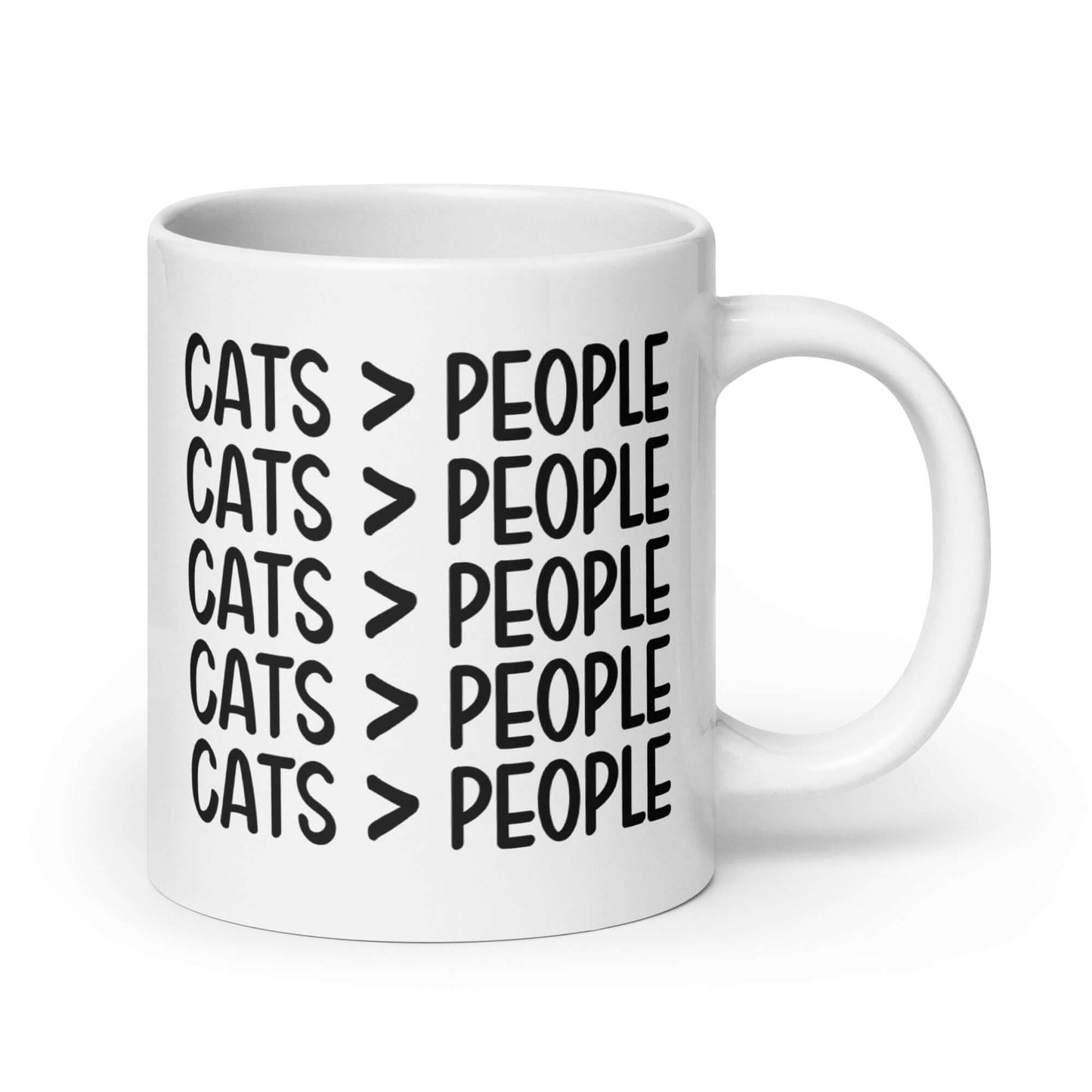 Cats are greater than people mug