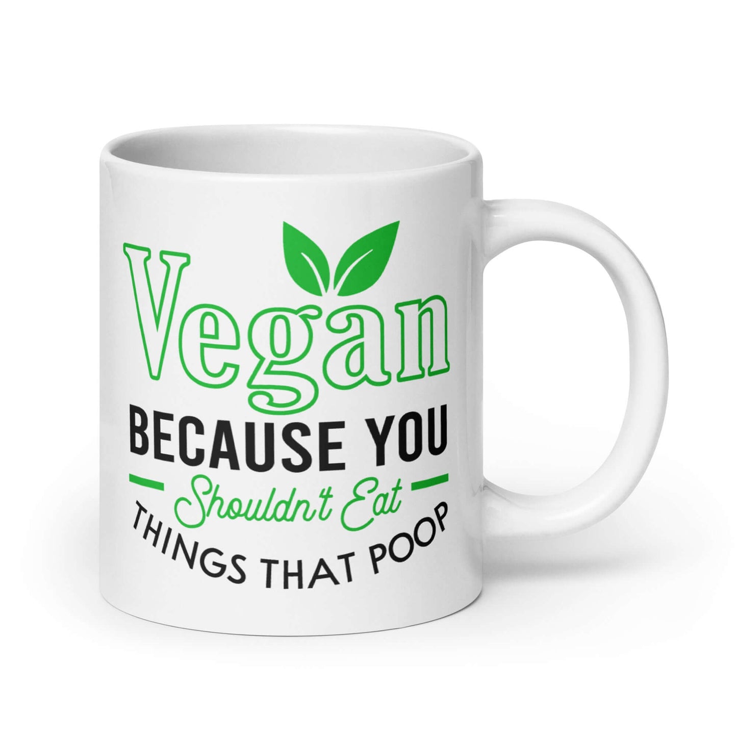 Funny vegan mug. You shouldn't eat things coffee cup.