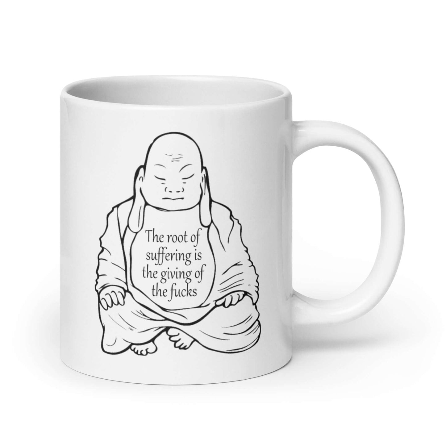 Root of all suffering zero fucks Buddha zen Mug