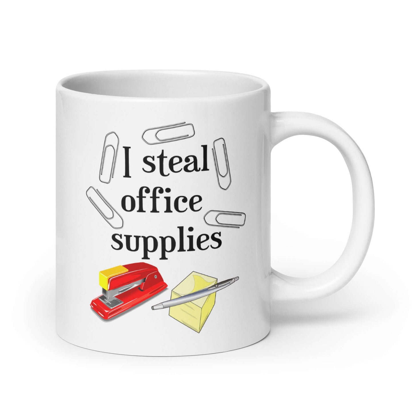I steal office supplies funny mug for work