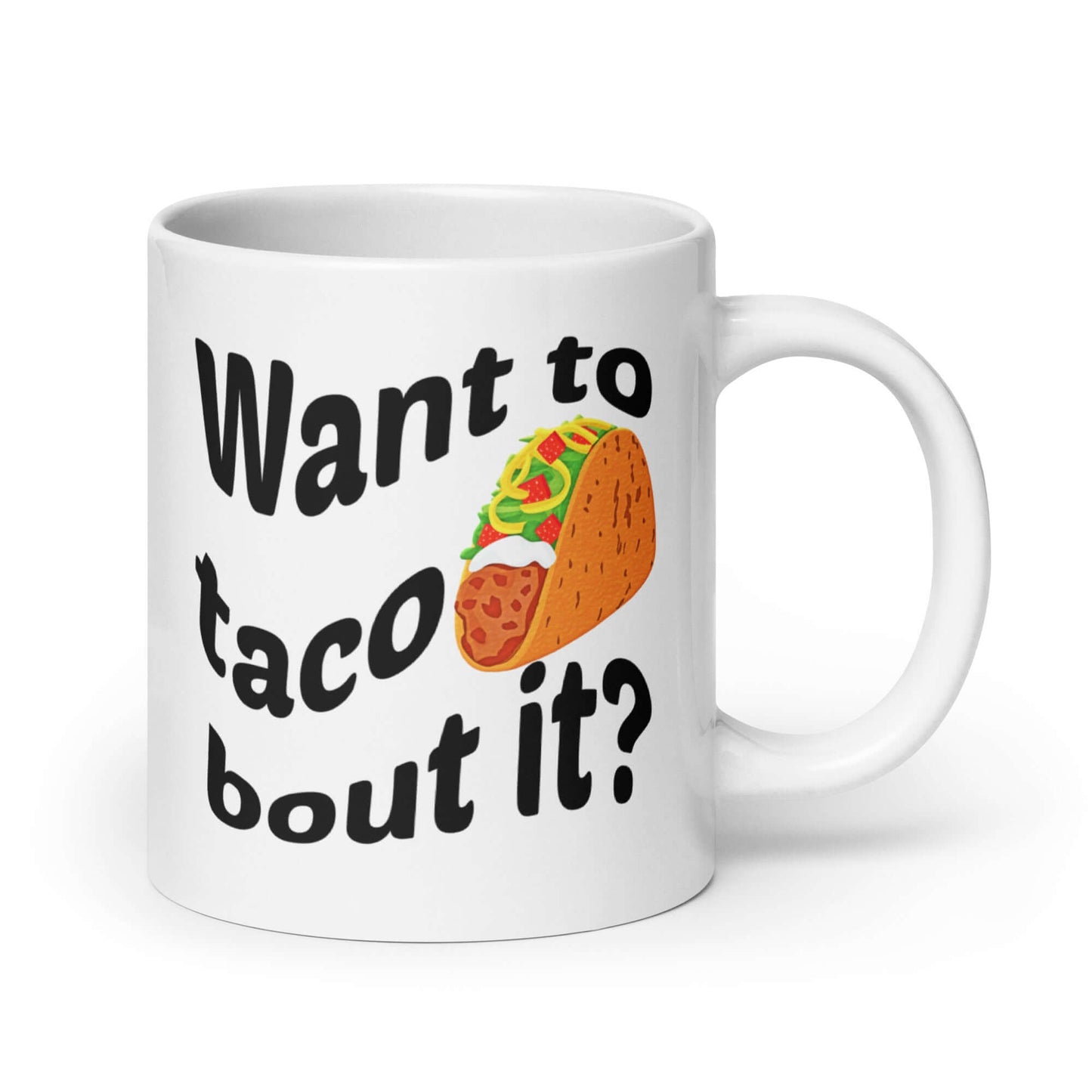 Taco pun funny mug