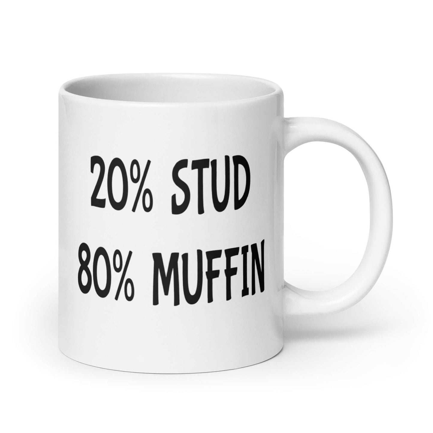 Funny stud muffin mug