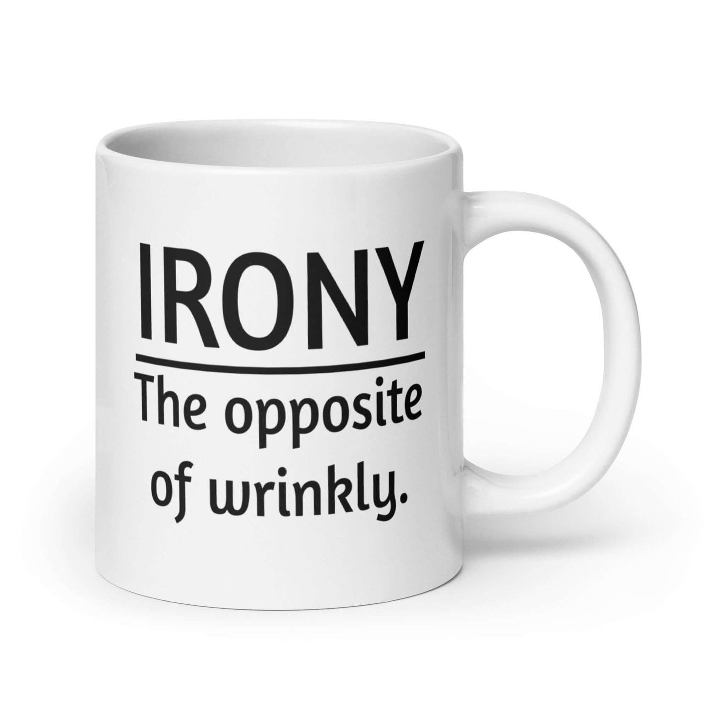 Funny irony pun mug