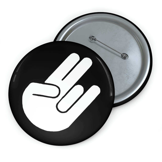 The shocker symbol pinback button.