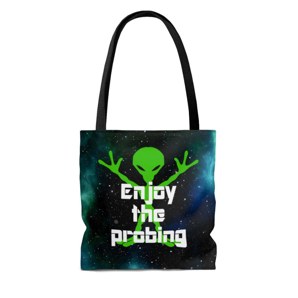 Funny alien anal probing sci fi humor Tote Bag
