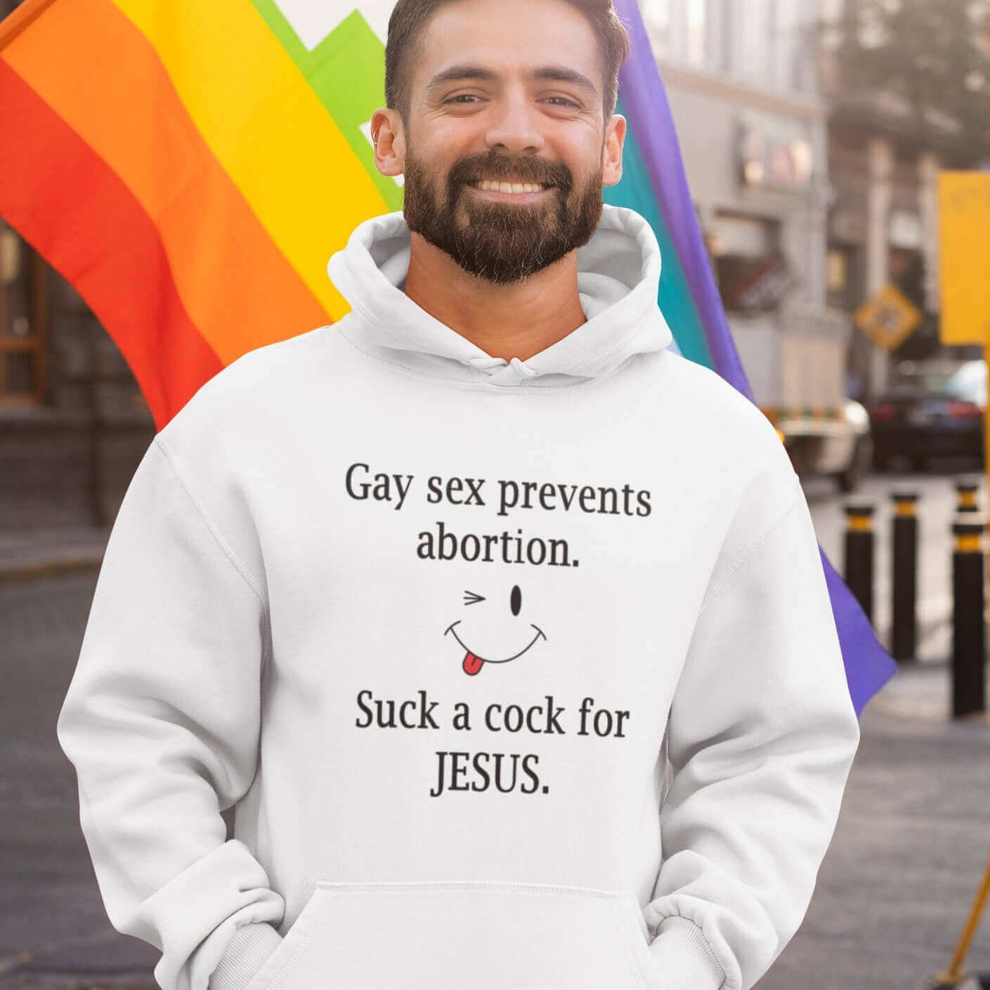 Funny pro-choice gay sex unisex hoodie