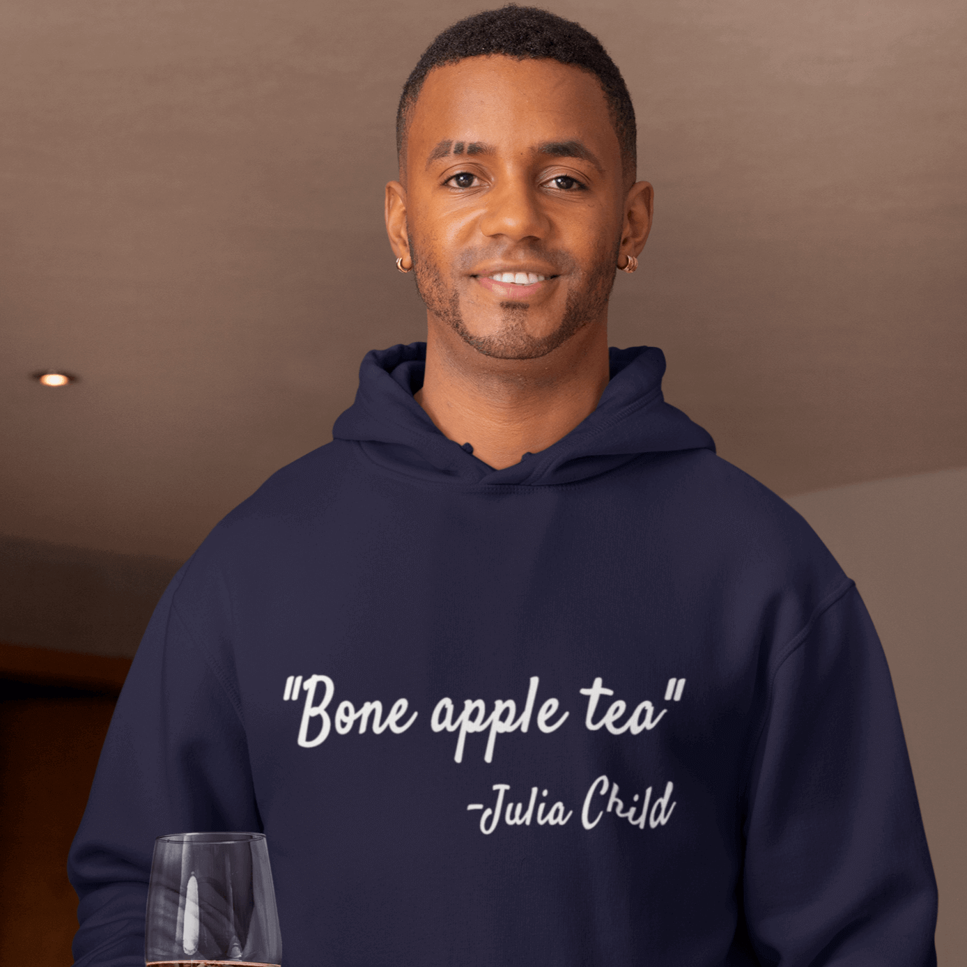 Bon Appetit misquote Julia Child bone apple tea funny hoodie