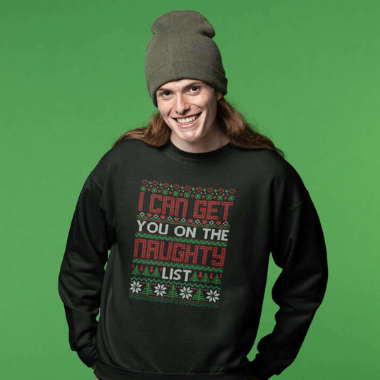 Naughty list Christmas sweater crewneck sweatshirt