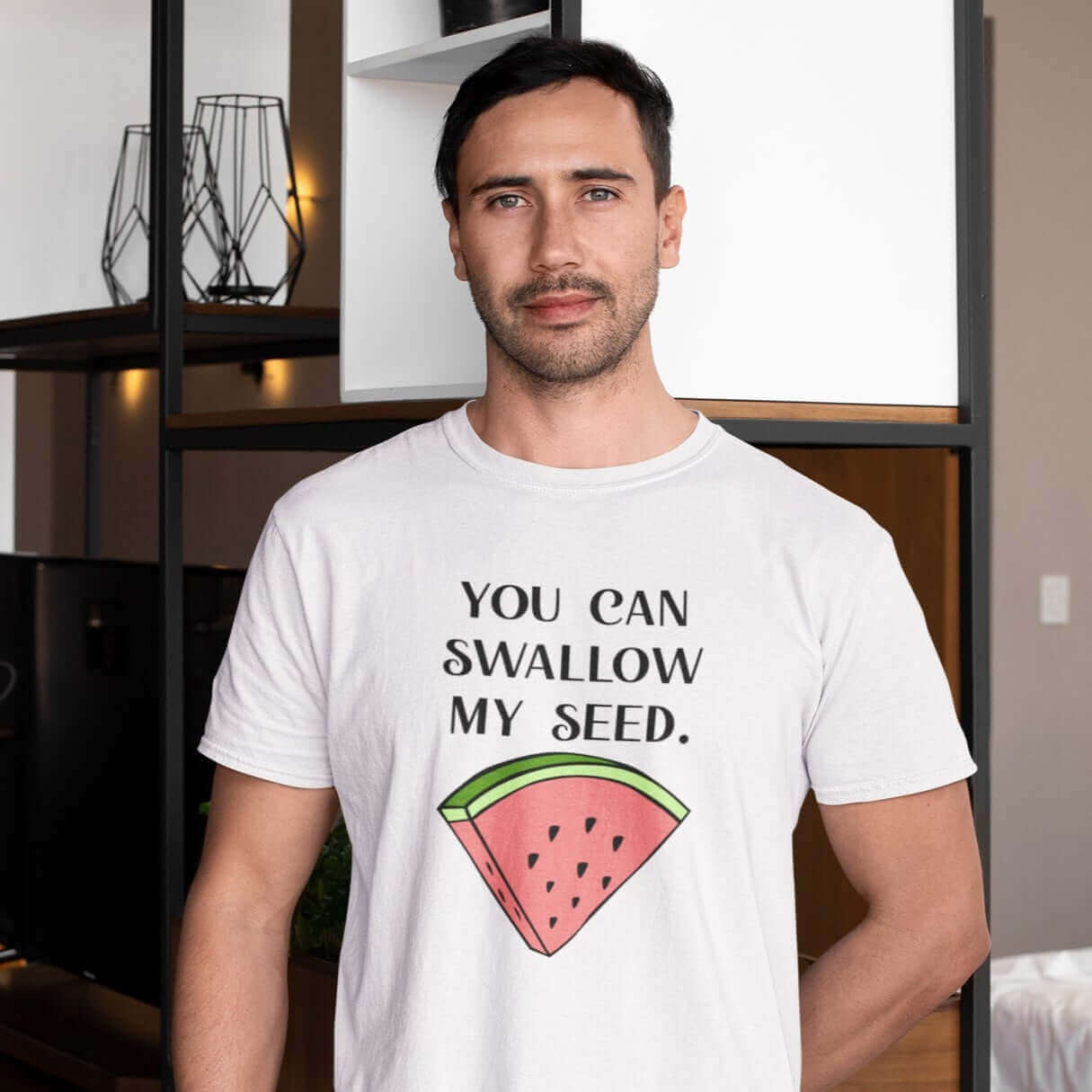 Inappropriate You can swallow my seed sex joke t-Shirt