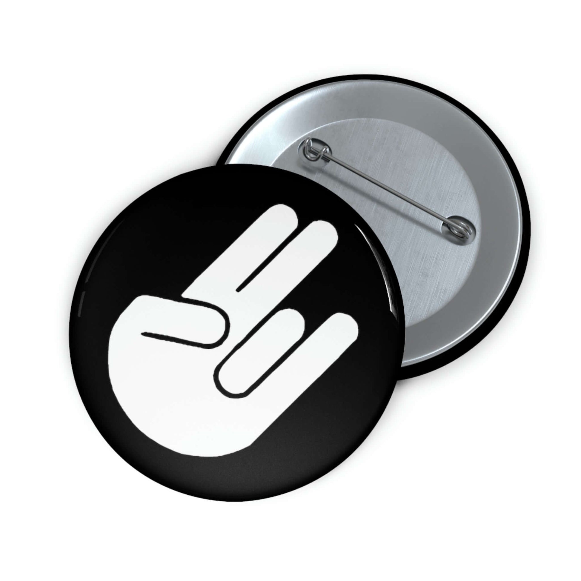 The shocker symbol pinback button.