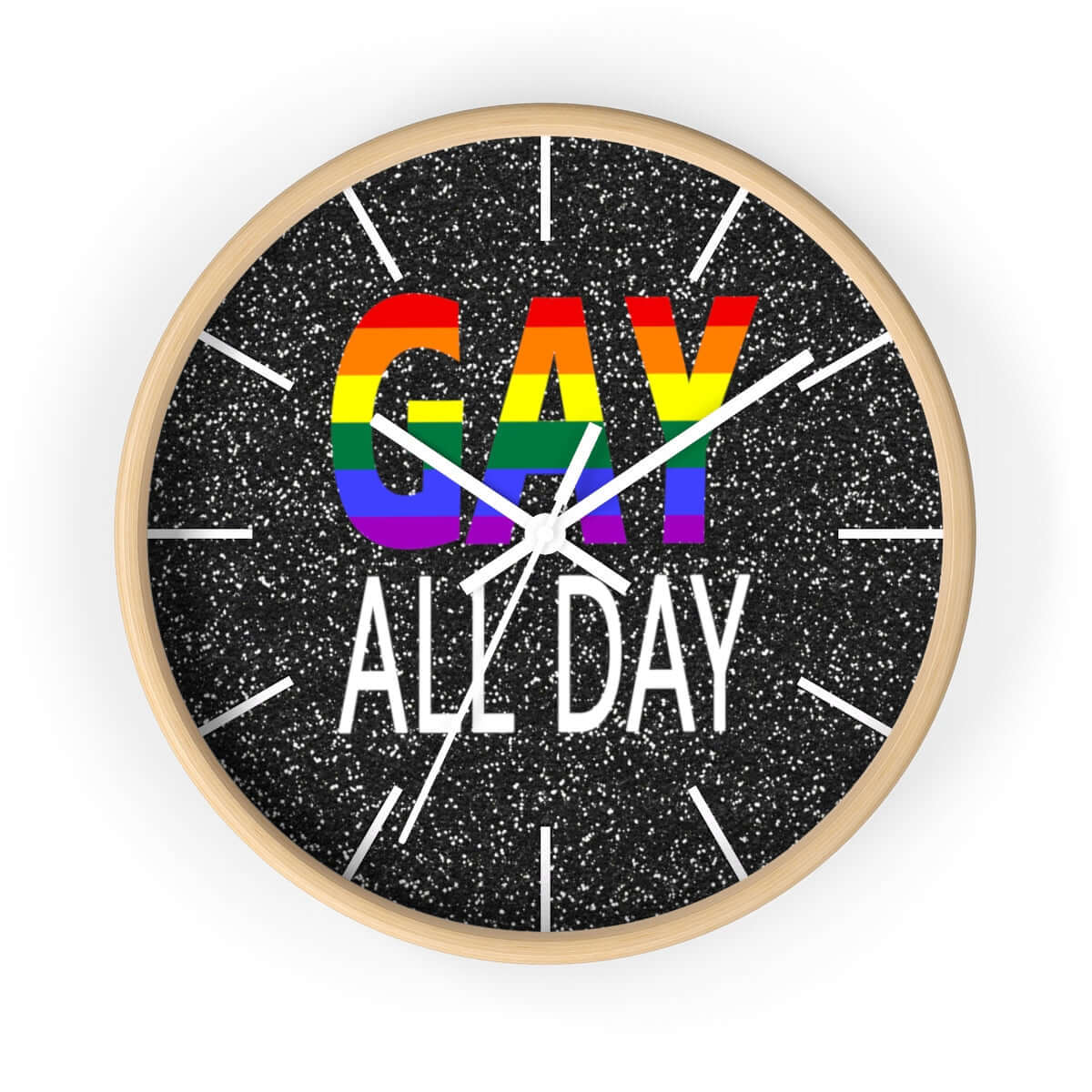 Gay all day wall clock