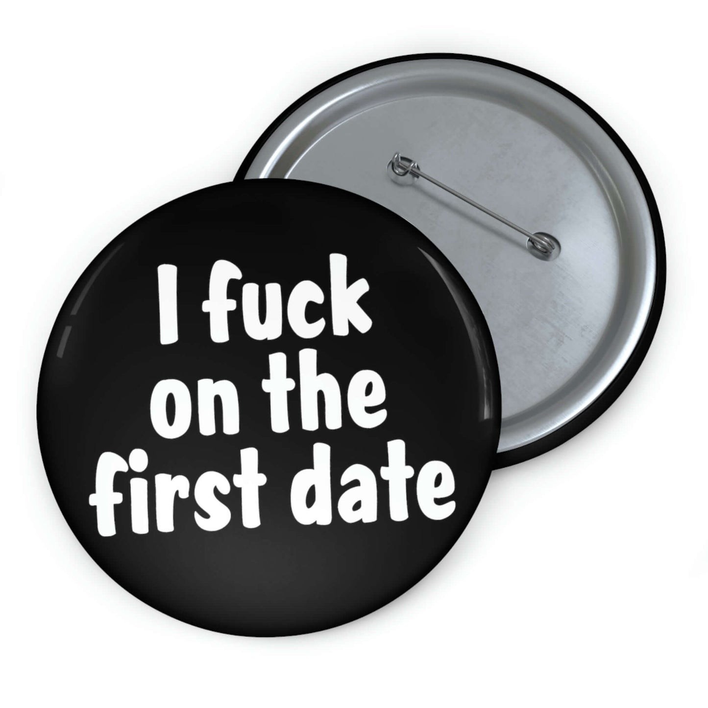 First date pinback button