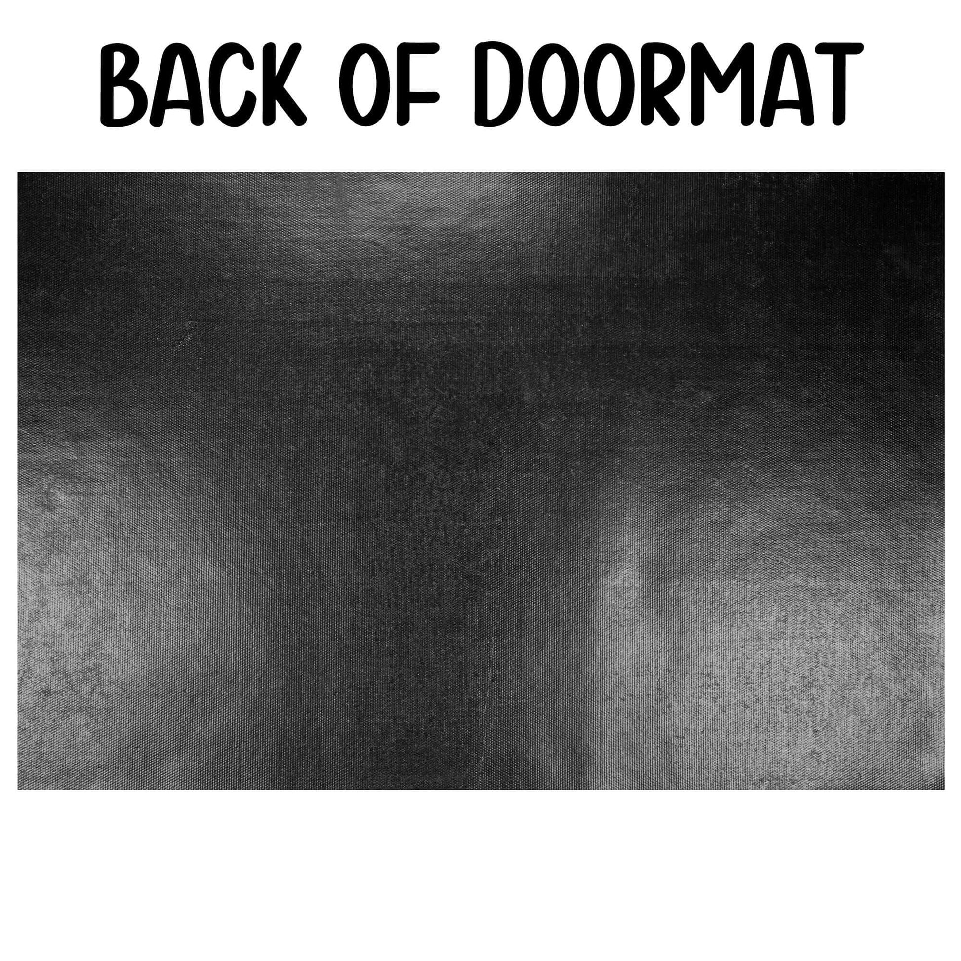 Backside of doormat.
