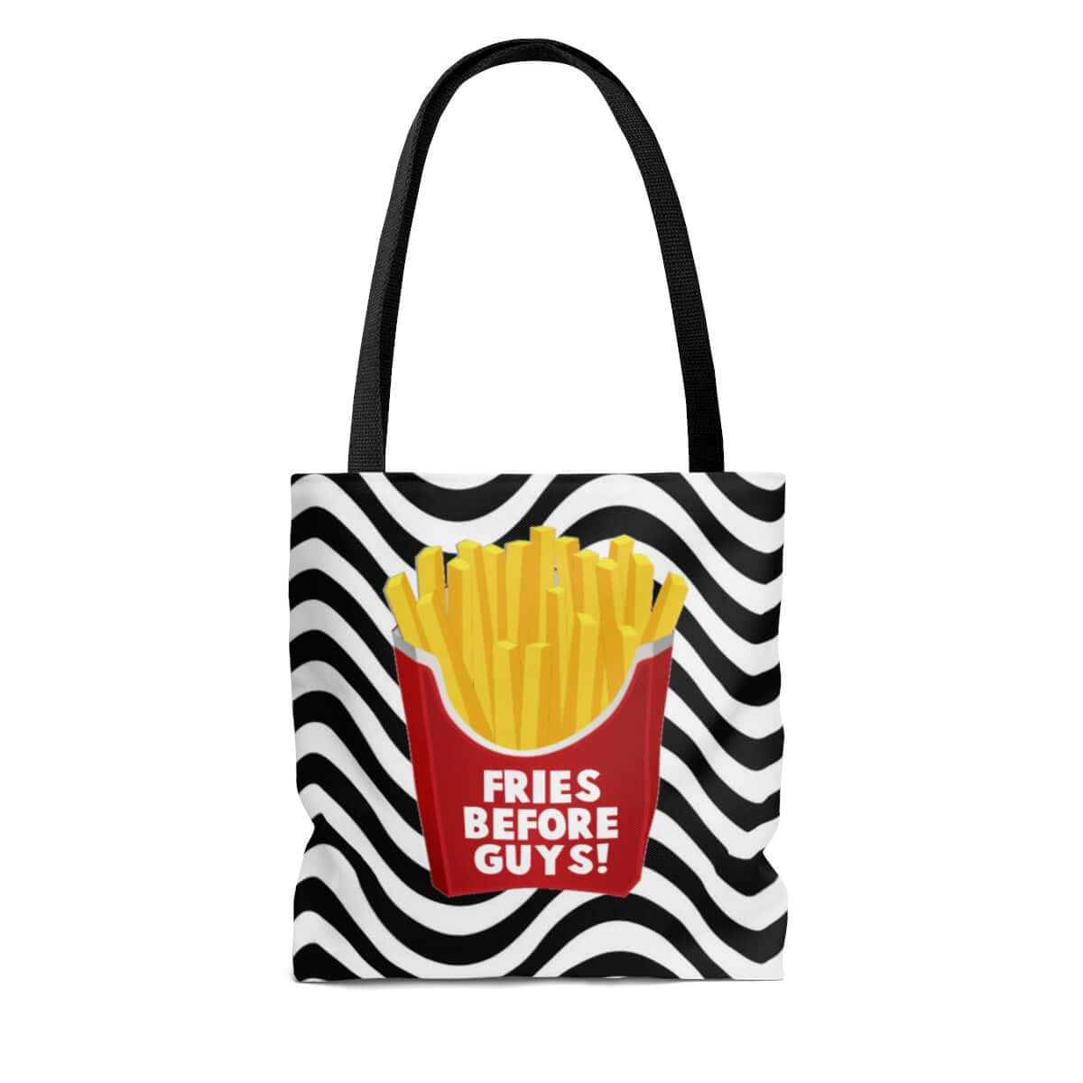 Funny fries before guys best friends girl power tote bag