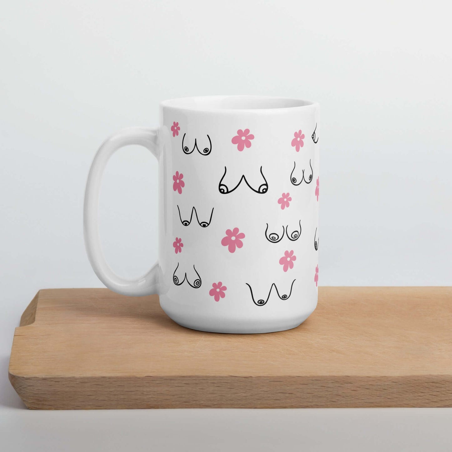 Boobs everywhere ceramic mug