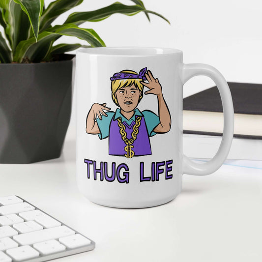 Thug life funny gangsta parody ceramic mug
