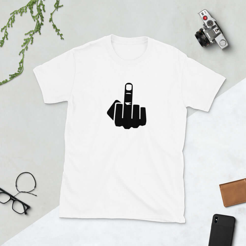 Middle finger Short-Sleeve Unisex T-Shirt