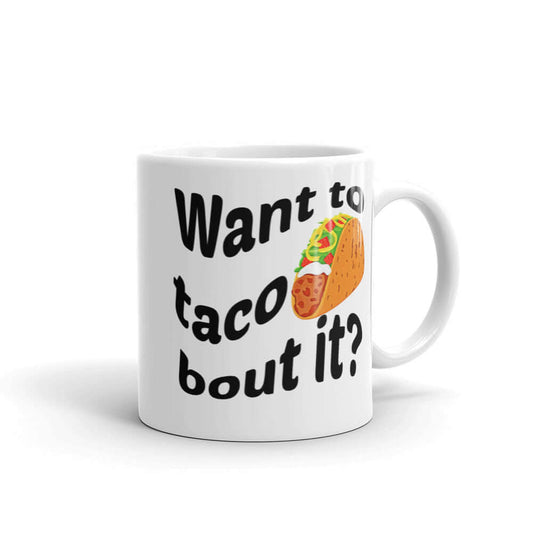 Taco pun funny mug