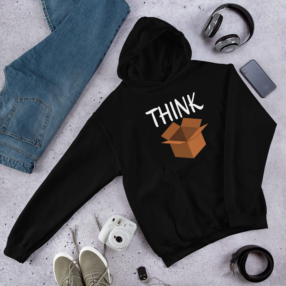 Think outside the box hoodie