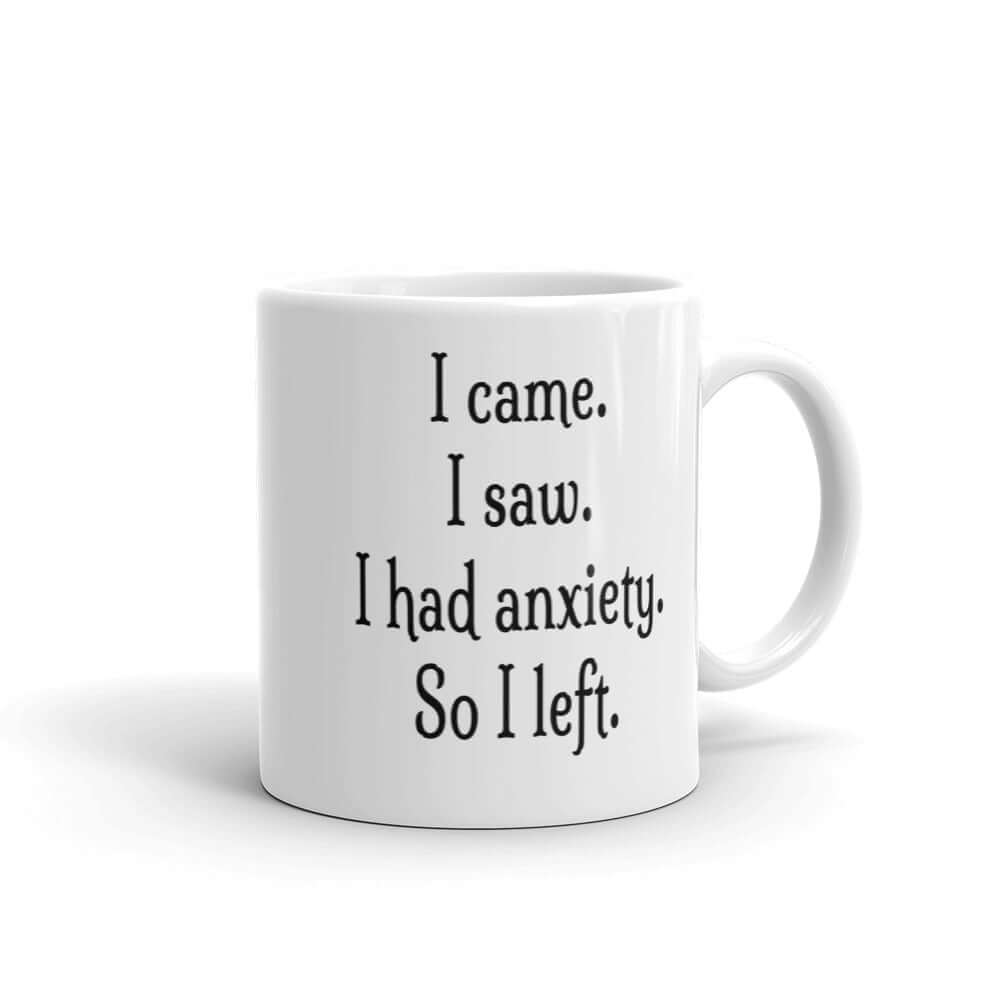 Funny anxiety introvert joke mug