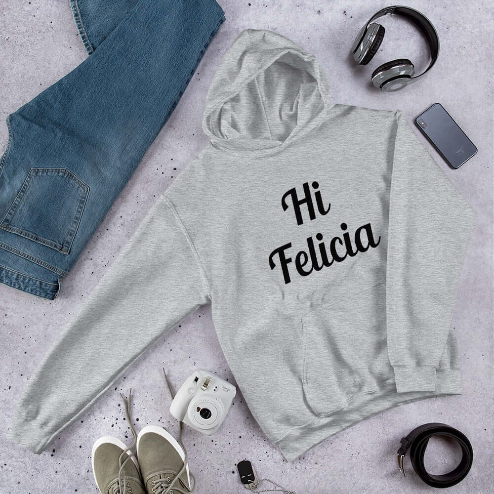Funny Felicia joke hoodie