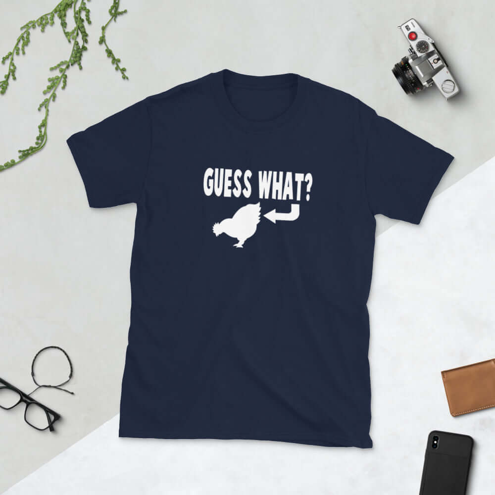 Funny guess what, chicken butt joke T-shirt