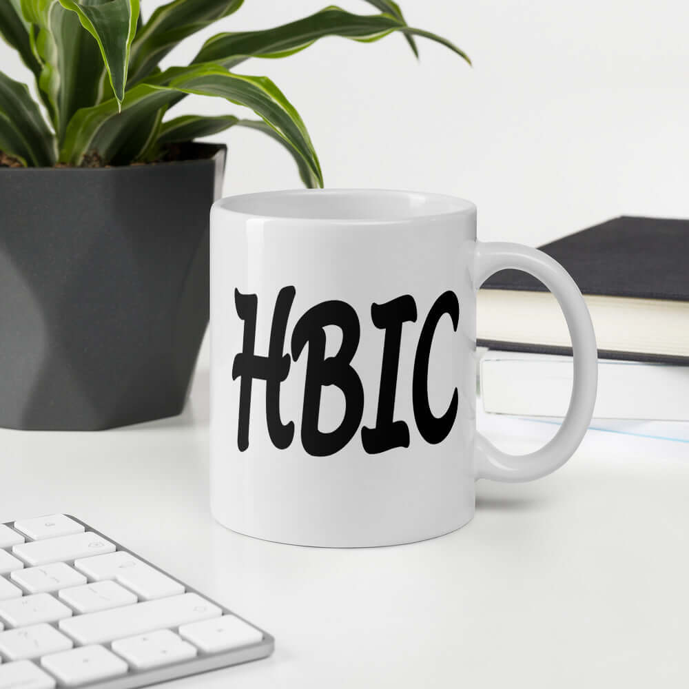 HBIC girl power coffee mug